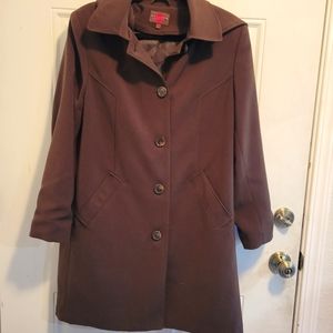 Gallery Pea Coat, Brown, size Medium